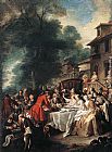 Jean Francois de Troy A Hunting Meal painting